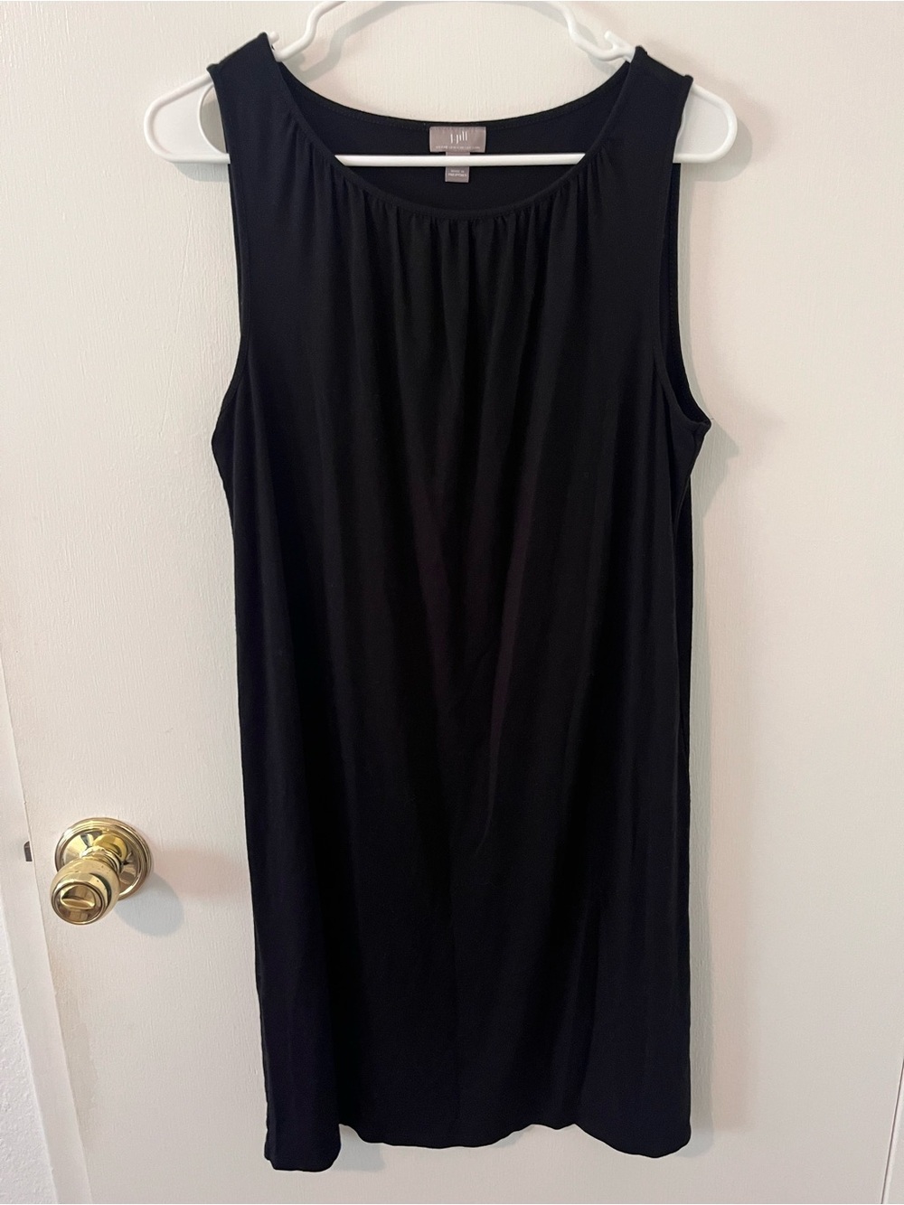 J. Jill Wearever Collection Sleeveless Black Dress Stretch Medium Petite Jersey